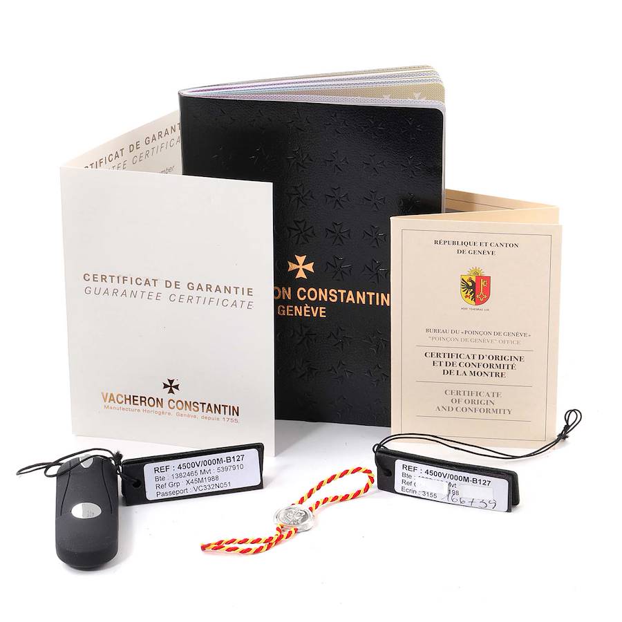 Vacheron Constantin Overseas Steel Rose Gold Mens Watch 4500V