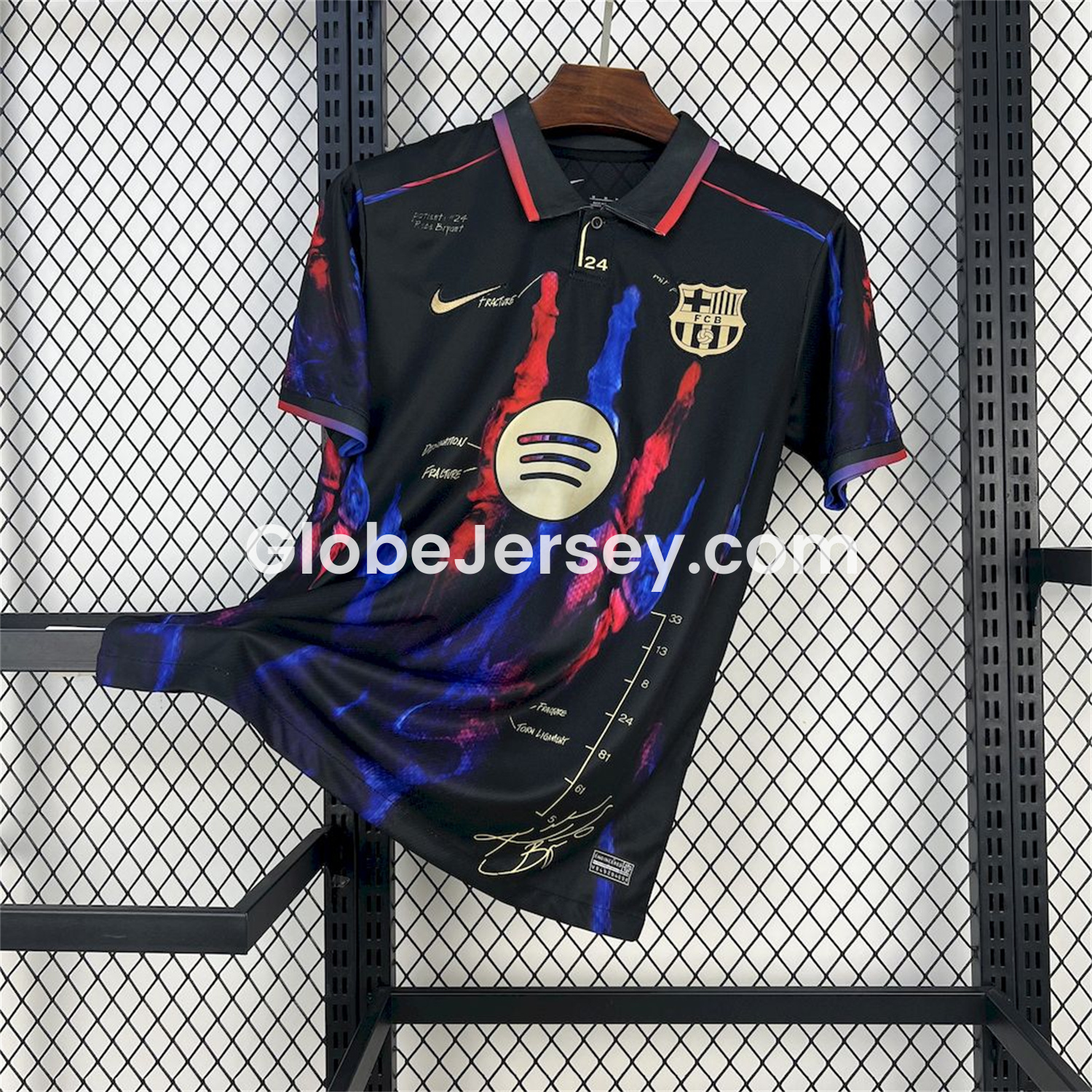 Barcelona 25-26 Red & Blue Palm Black Jersey - Fans Version