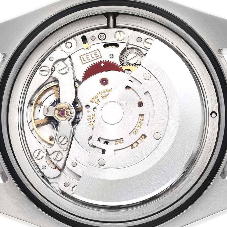 Rolex Milgauss White Orange Dial Steel Mens Watch 116400