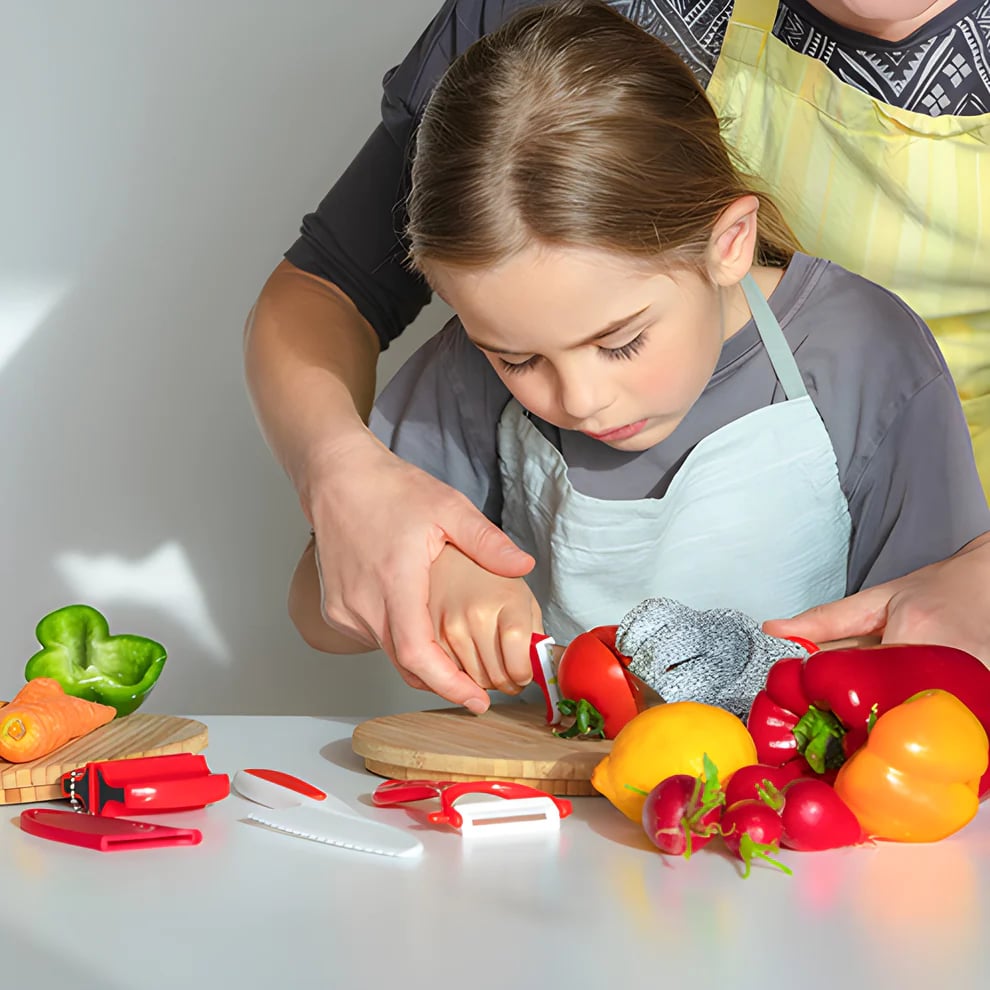 🔥 Hot Sale — 49% OFF🔥SafeSlice Kiddo Safe Kitchen Set