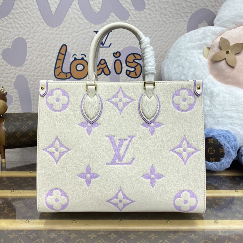 Replica LV Onthego White Purple