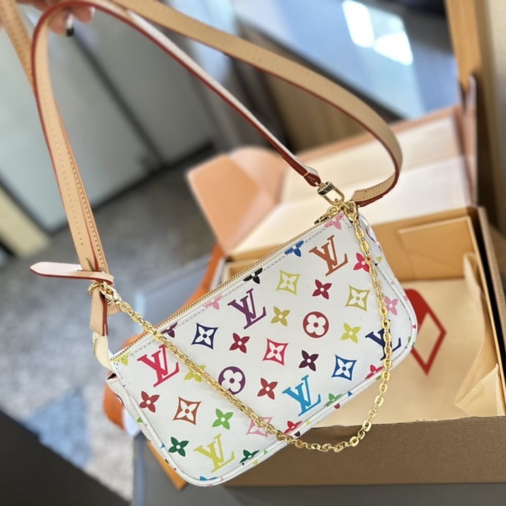 Louis Vuitton X Takashi Murakami Pochette Multicolor 23cm