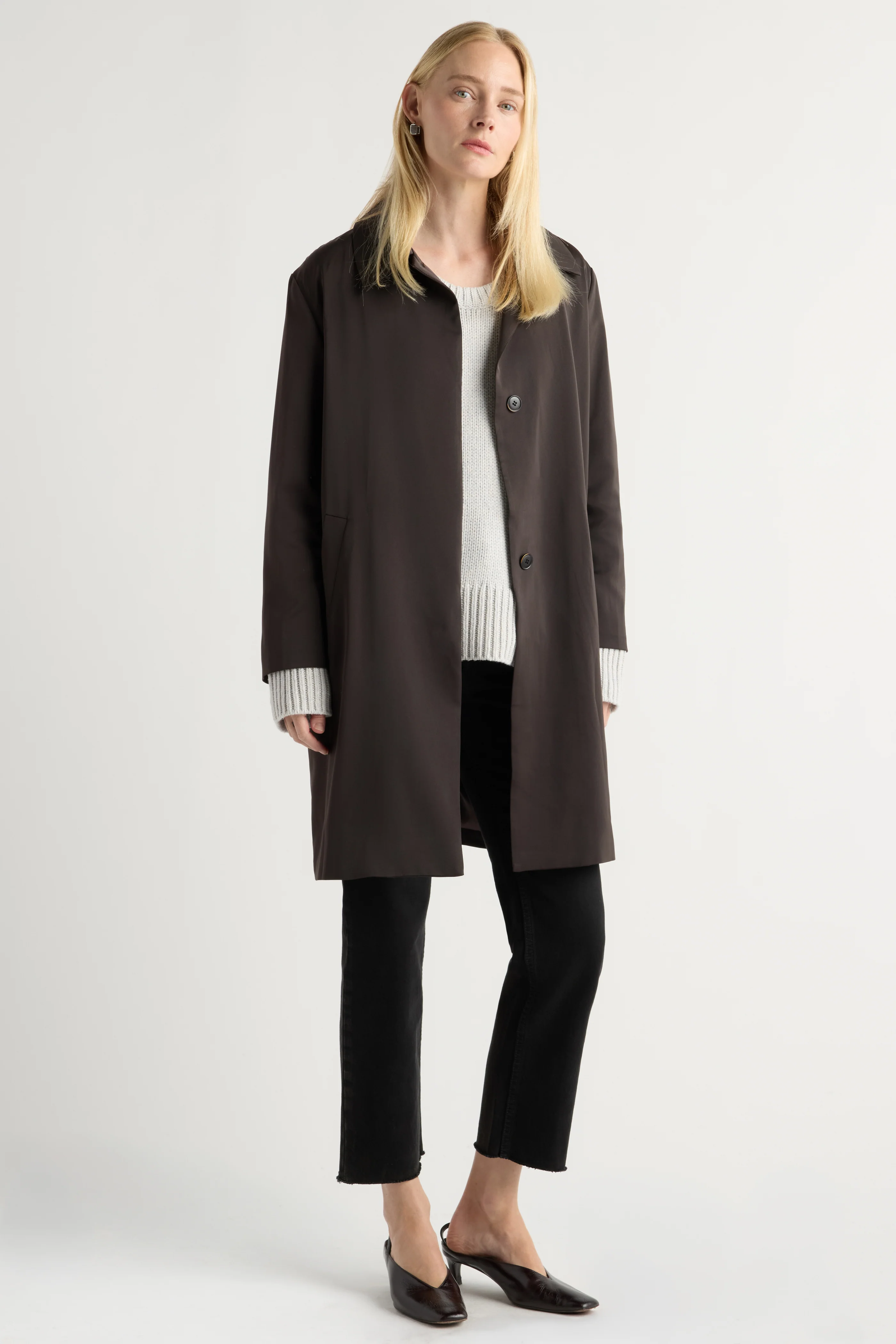 Reese Satin Car Coat