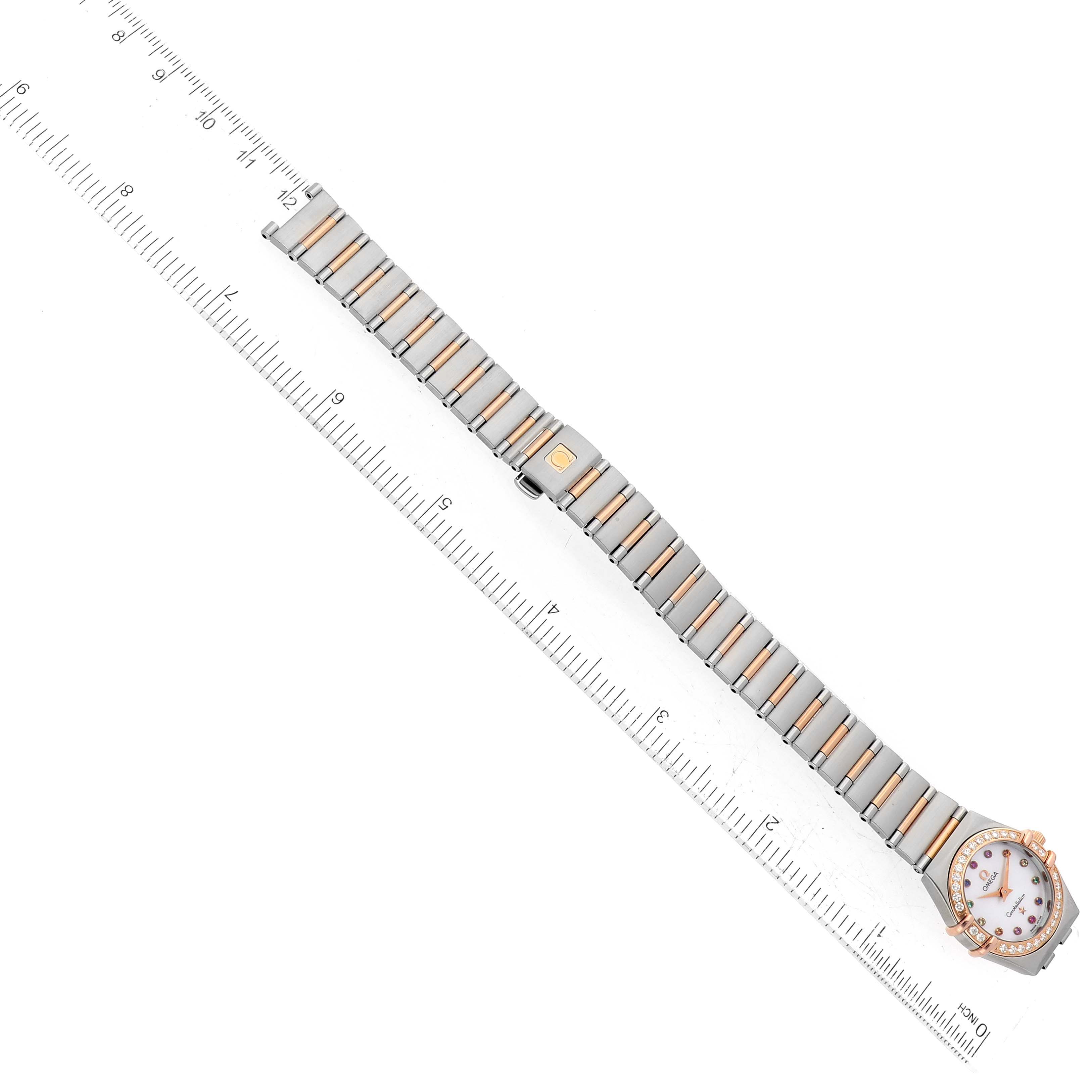 Omega Constellation Steel Rose Gold MOP Diamond Ladies Watch 22.5 MM 1360.79.00