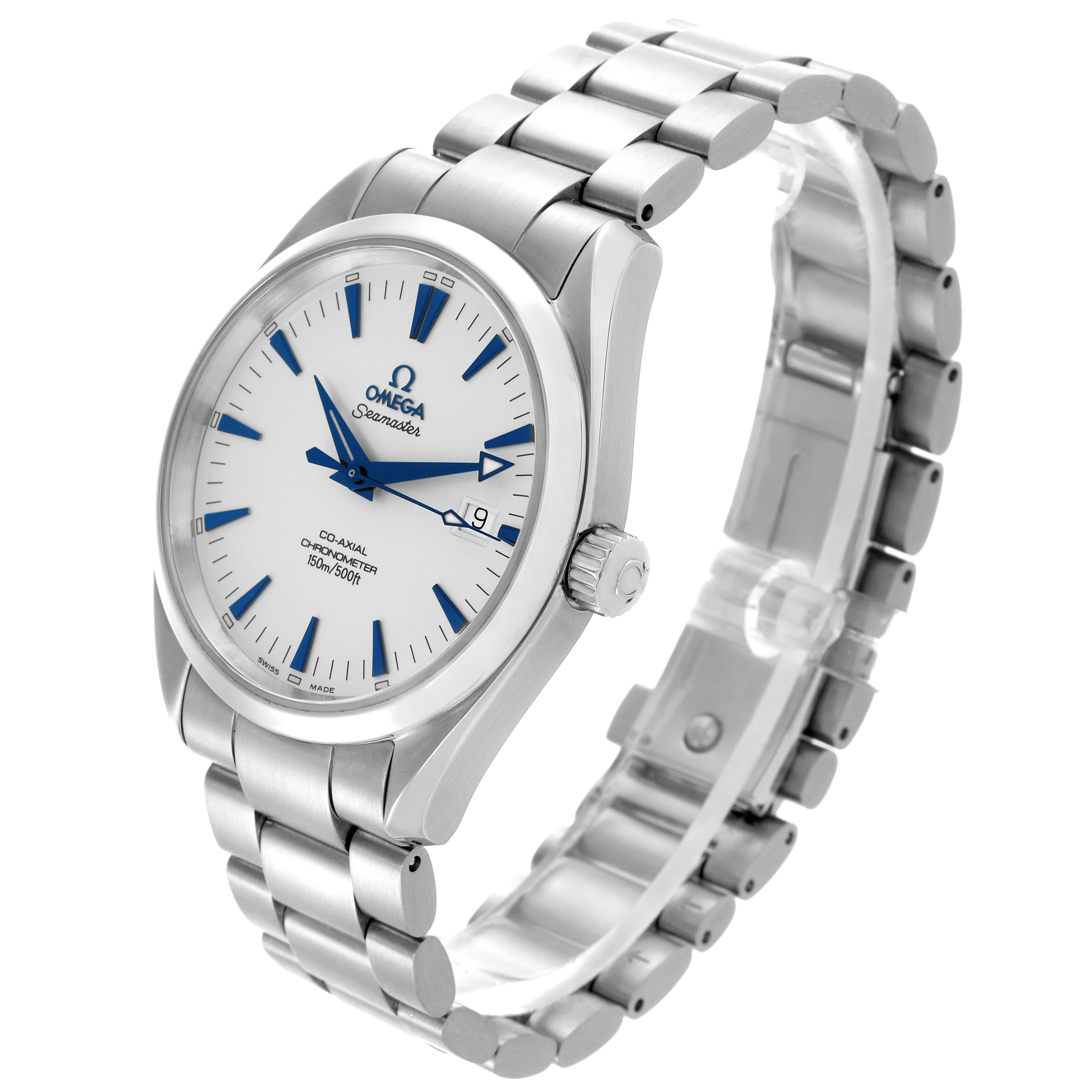 Omega Seamaster Aqua Terra Blue Hands Steel Mens Watch 39.2 MM 2503.33.00