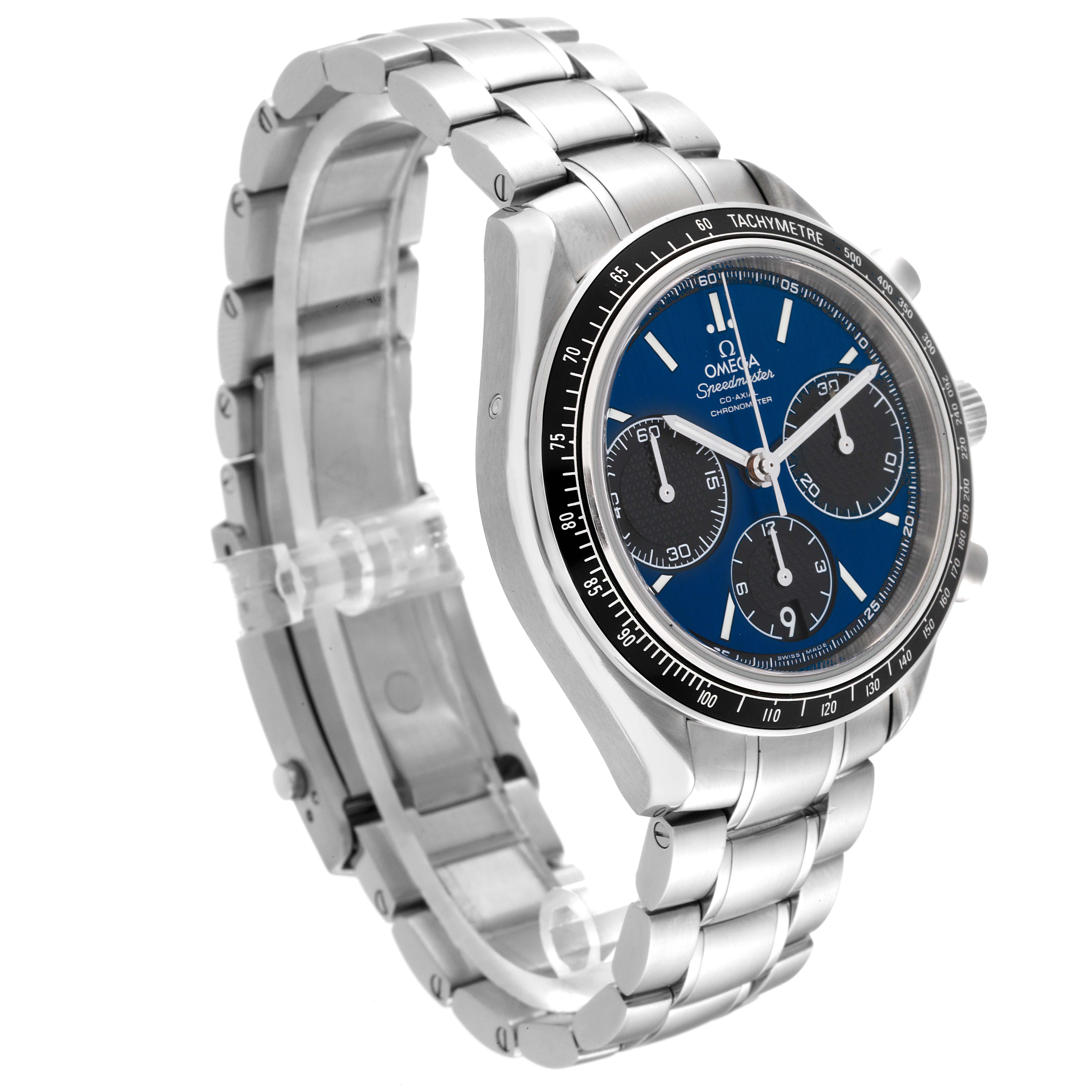 Omega Speedmaster Racing Blue Dial Steel Watch 40.0 MM 326.30.40.50.03.001