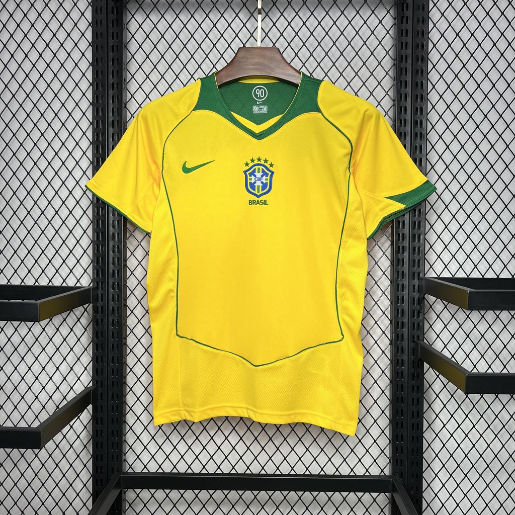 Retro Brazil 2004 Home Jersey