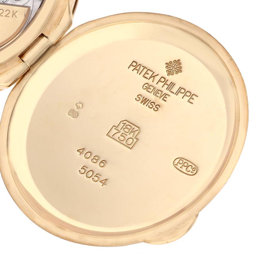 Patek Philippe Complications Power Reserve Moonphase Yellow Gold Mens Watch 5054