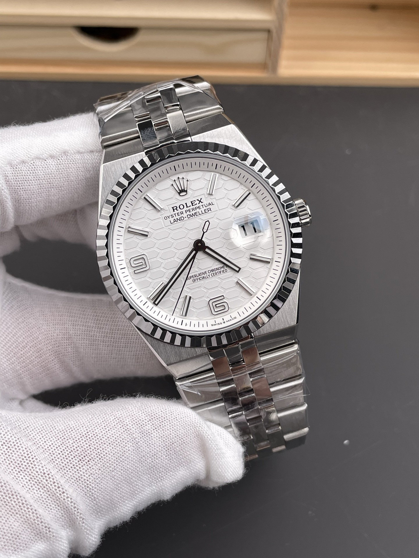 Land-Dweller White Dial
