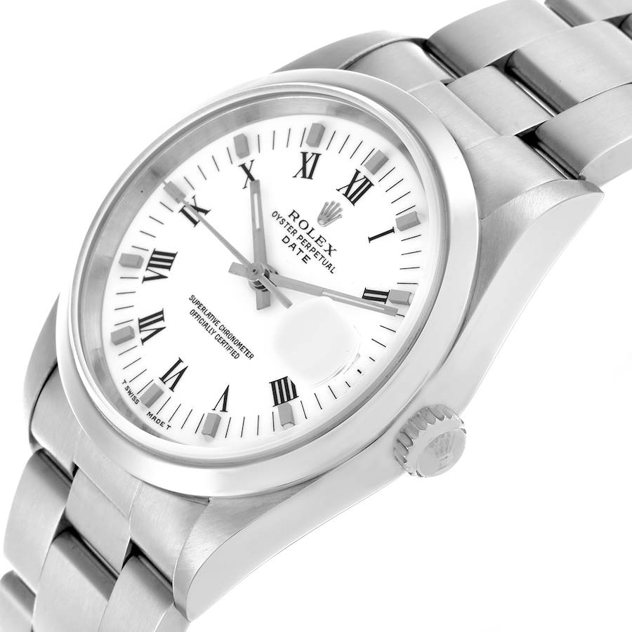 Rolex Date Domed Bezel Oyster Bracelet Steel Mens Watch 15200