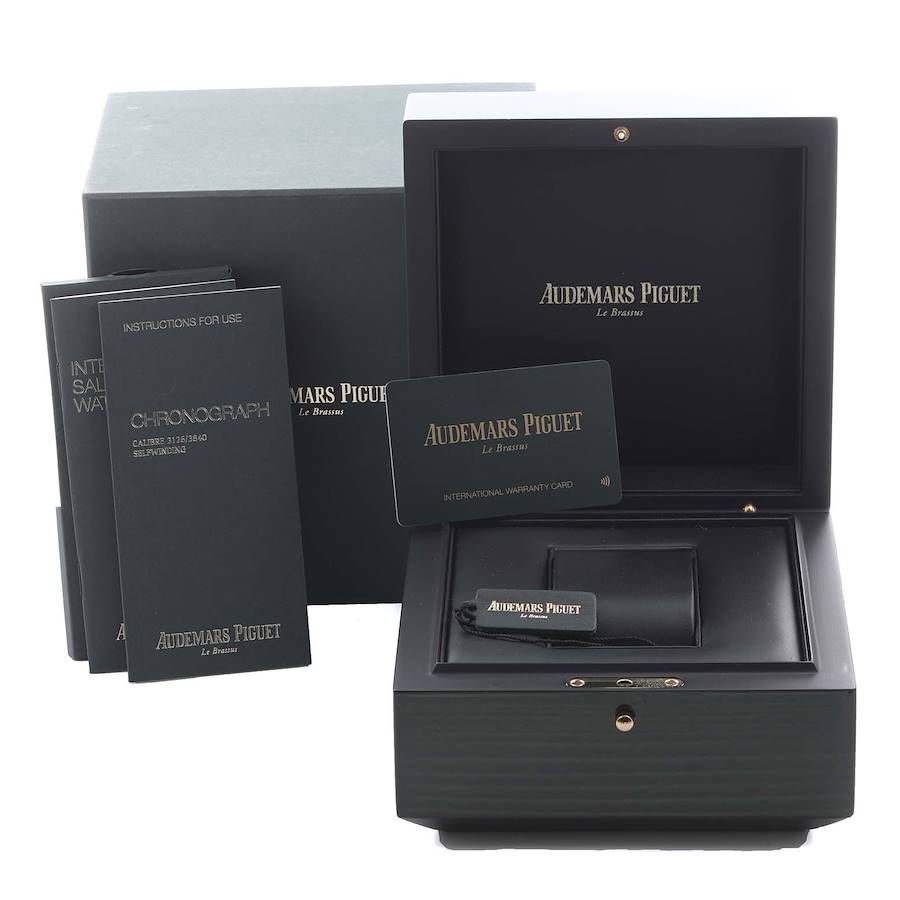 Audemars Piguet Royal Oak Offshore Chronograph Blue Dial Steel Mens Watch 26237ST