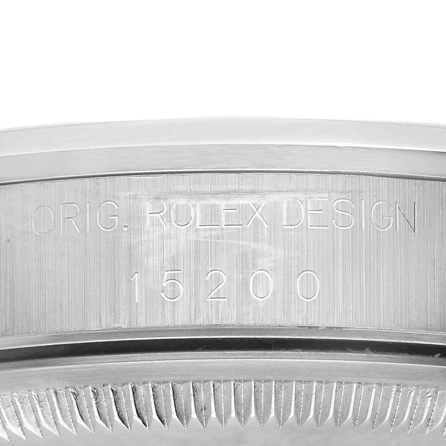 Rolex Date Domed Bezel Oyster Bracelet Steel Mens Watch 15200
