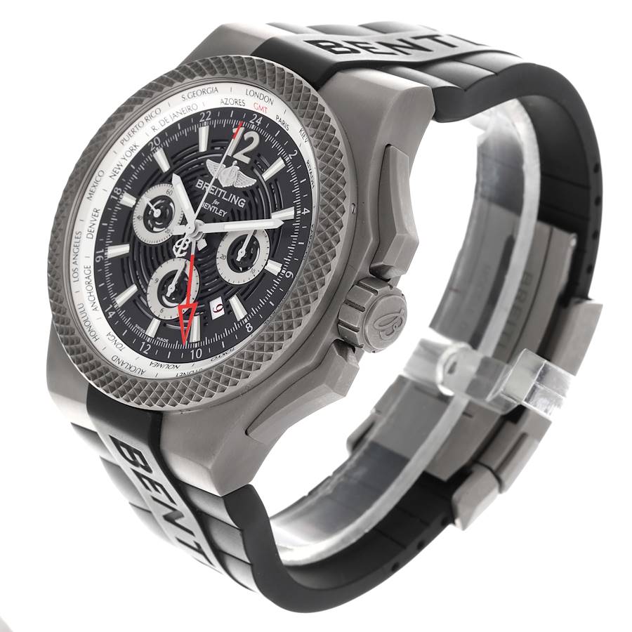 Breitling Bentley GMT Light Body Grey Dial Titanium Mens Watch EB0432