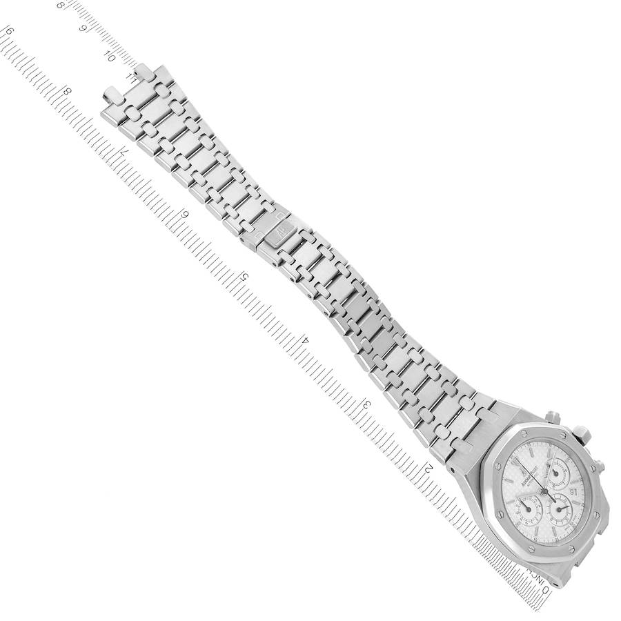 Audemars Piguet Royal Oak Chronograph White Dial Steel Mens Watch 25860ST
