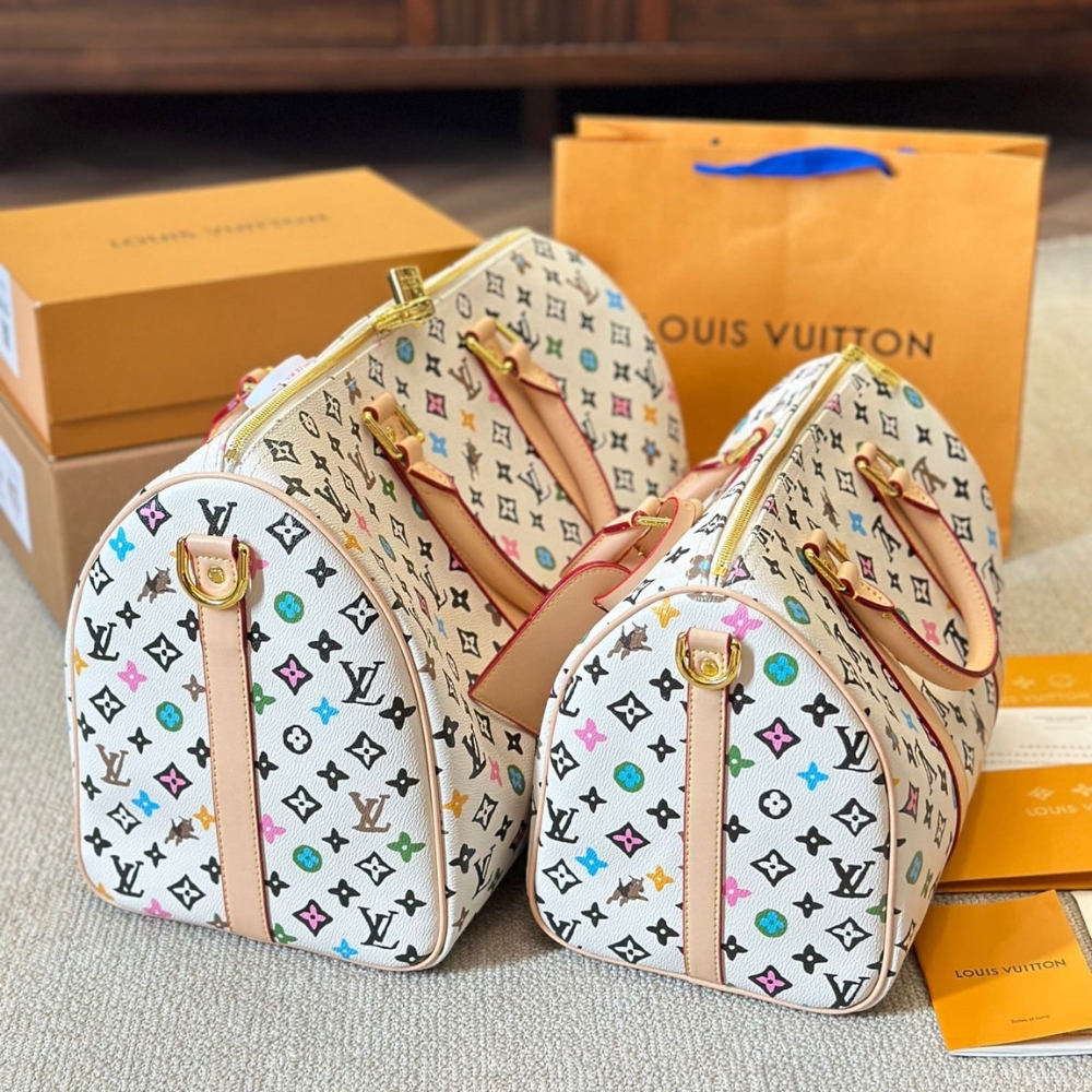 Louis Vuitton Keepall Bandoulière Vanilla 40Cm M25233