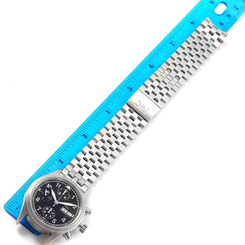 IWC Flieger Spitfire Chronograph Black Dial Watch IW370618