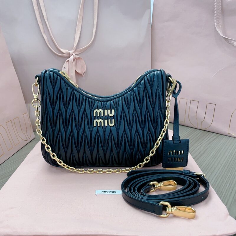Replica Miu Miu Matelassé Black