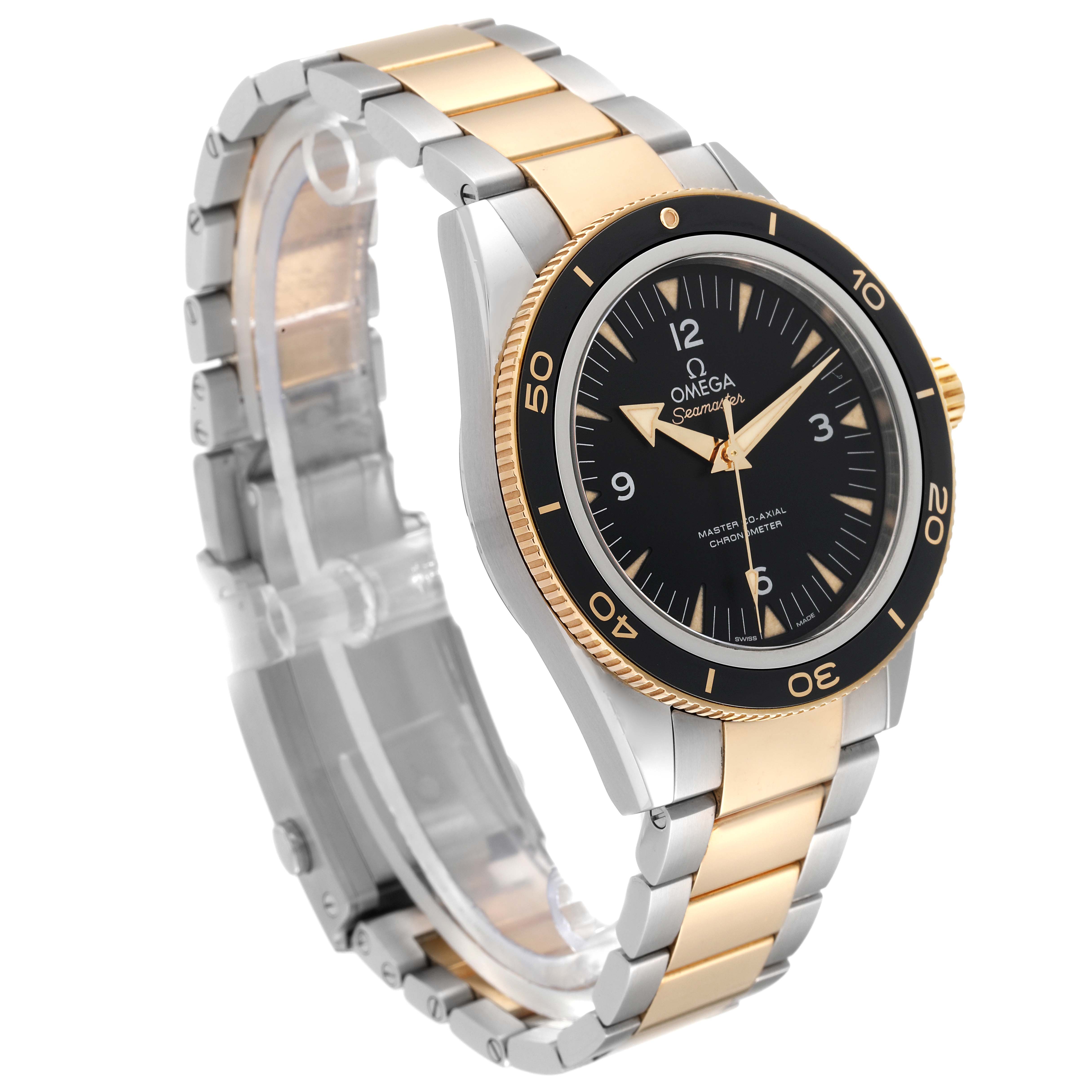 Omega Seamaster 300 Steel Yellow Gold Mens Watch 41.0 MM 233.20.41.21.01.002 Card