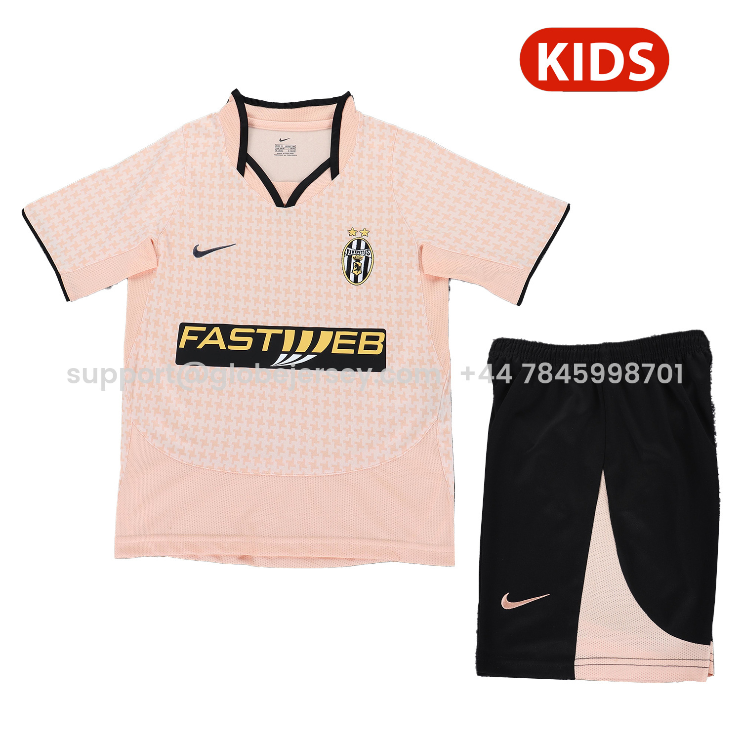 Retro Juventus 2003-04 Away Kids Kit
