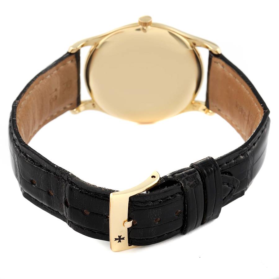 Vacheron Constantin Yellow Gold Silver Dial Vintage Mens Watch 6185