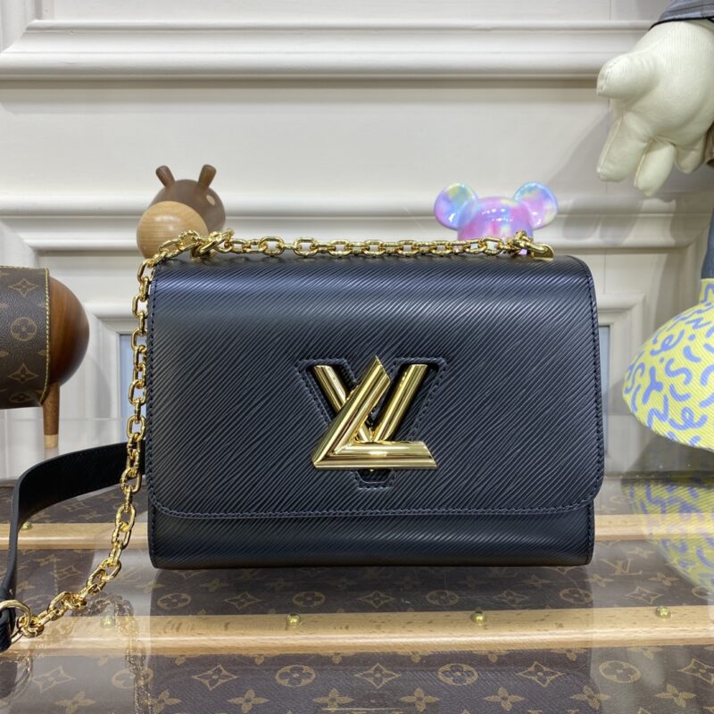 Replica Louis Vuitton Twist Black With Chain