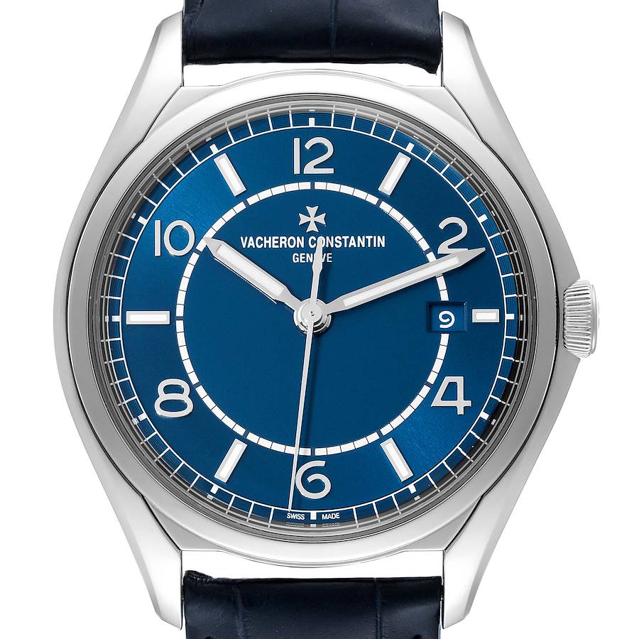 Vacheron Constantin Fiftysix Blue Dial Steel Mens Watch 4600E