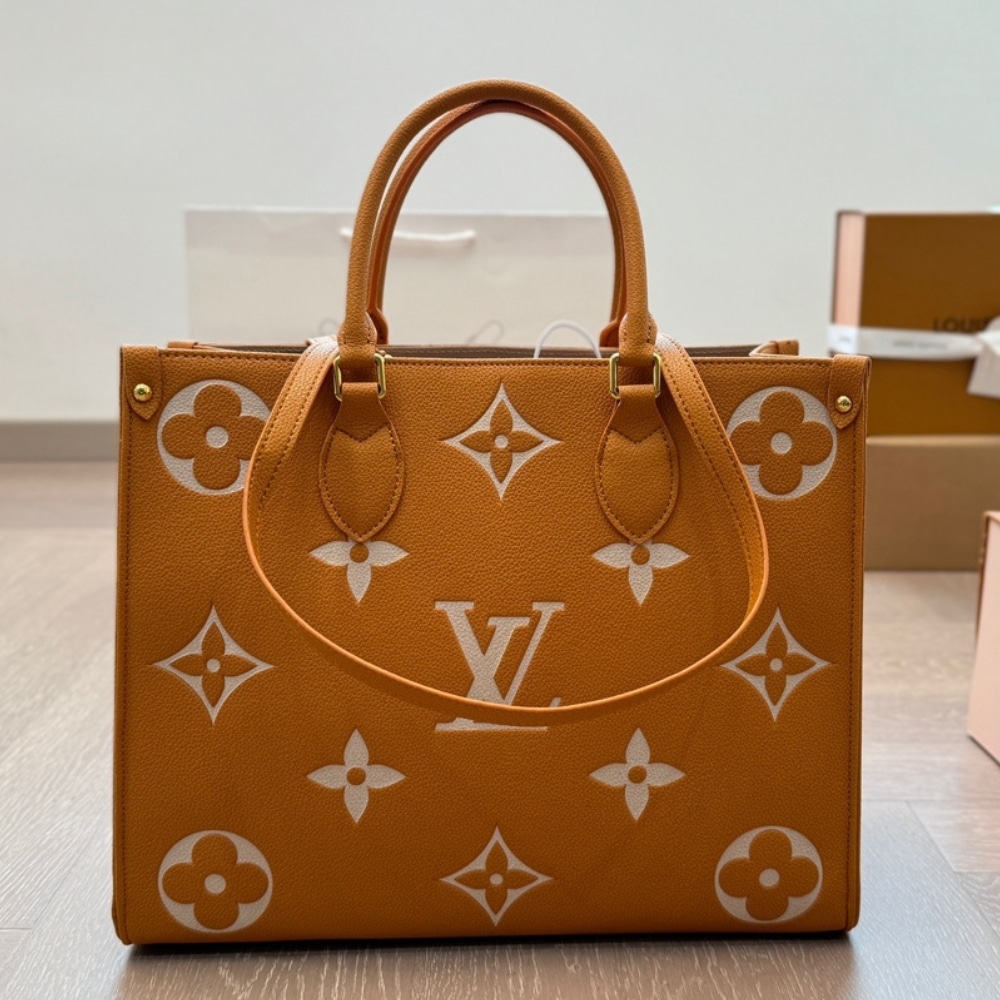 Louis Vuitton Onthego MM Tote Bag Orange 35Cm M45982