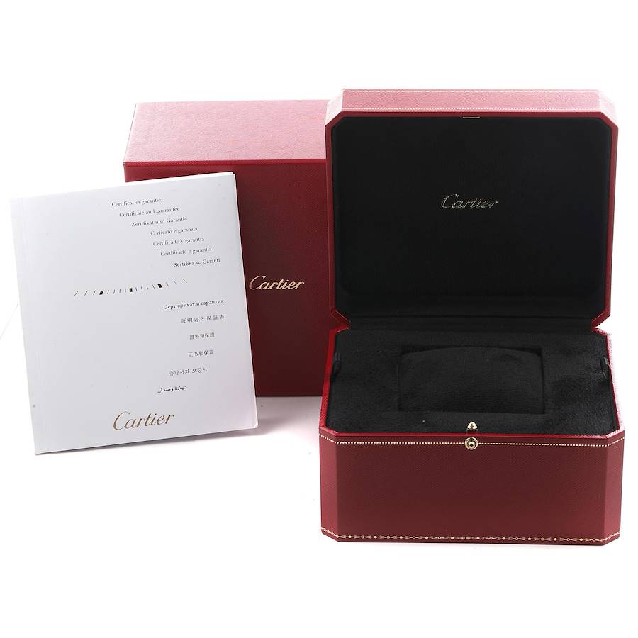 Cartier Tank MC Rose Gold Silver Dial Mens Watch W5330001