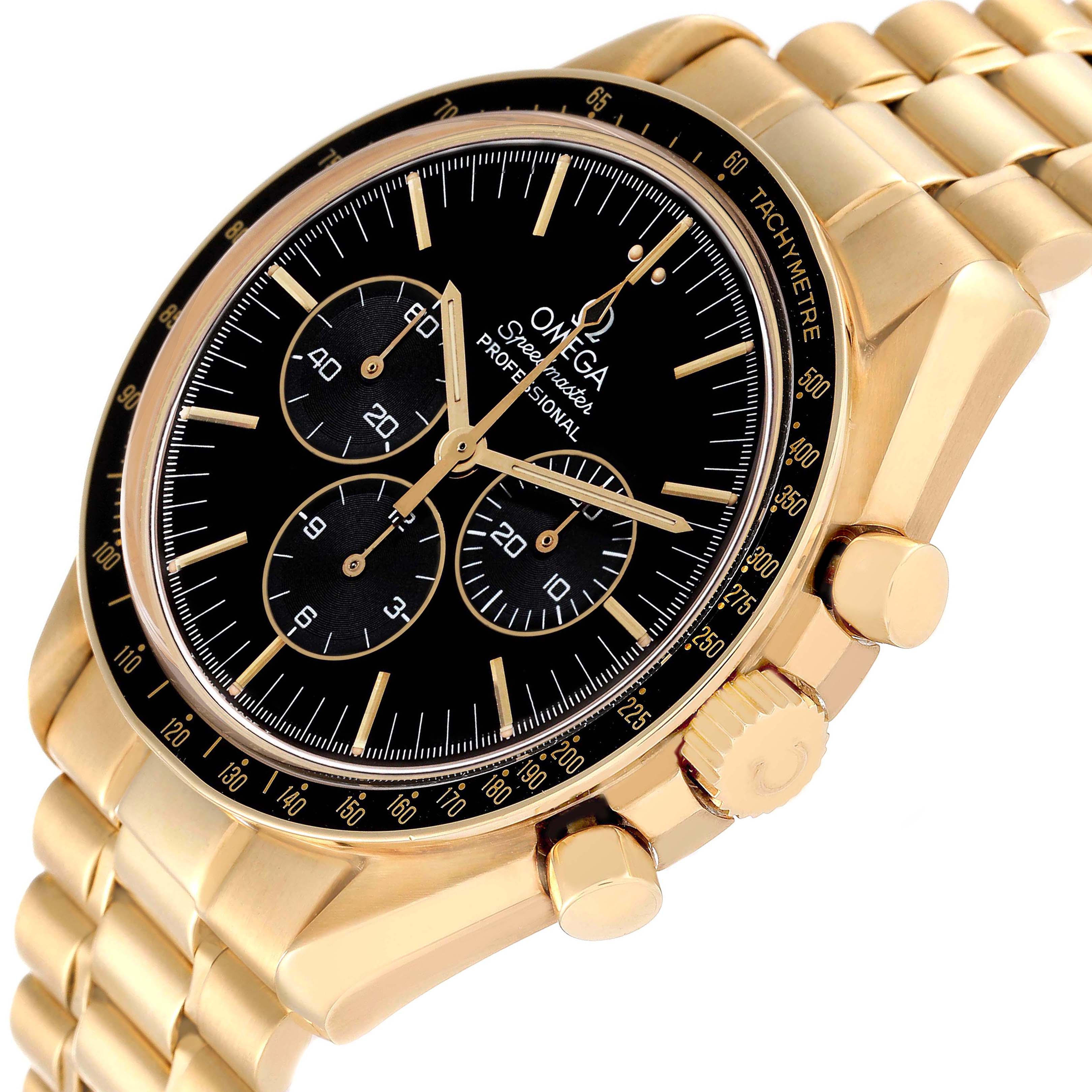 Omega Speedmaster Moonwatch Jubilee 27 CHRO C12 Yellow Gold Watch 42.0 MM 3191.50