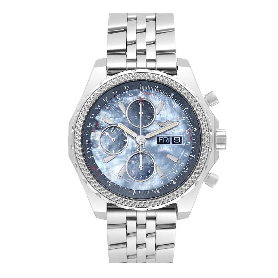 Breitling Bentley Motors GT Mother of Pearl Dial Steel Watch A13362