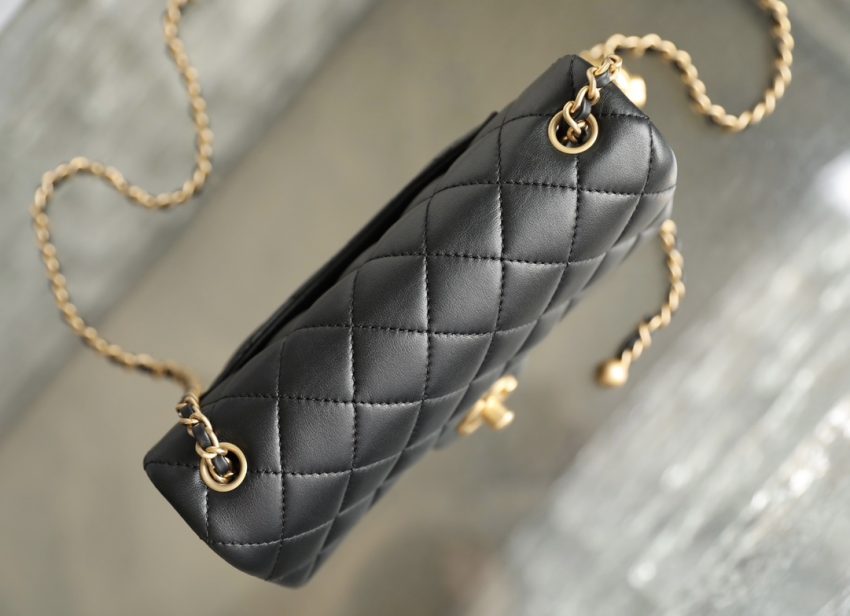 CHANEL CF 17cm Golden Ball Black
