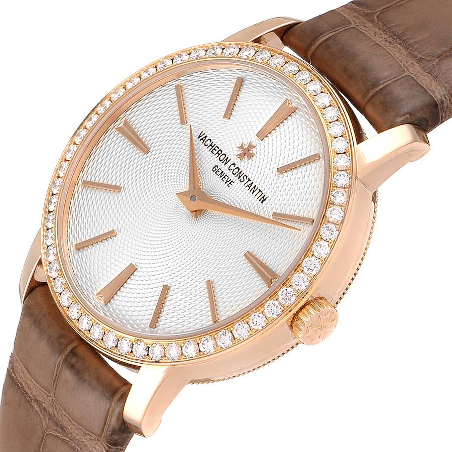 Vacheron Constantin Traditionnelle 18k Rose Gold Diamond Ladies Watch 81590