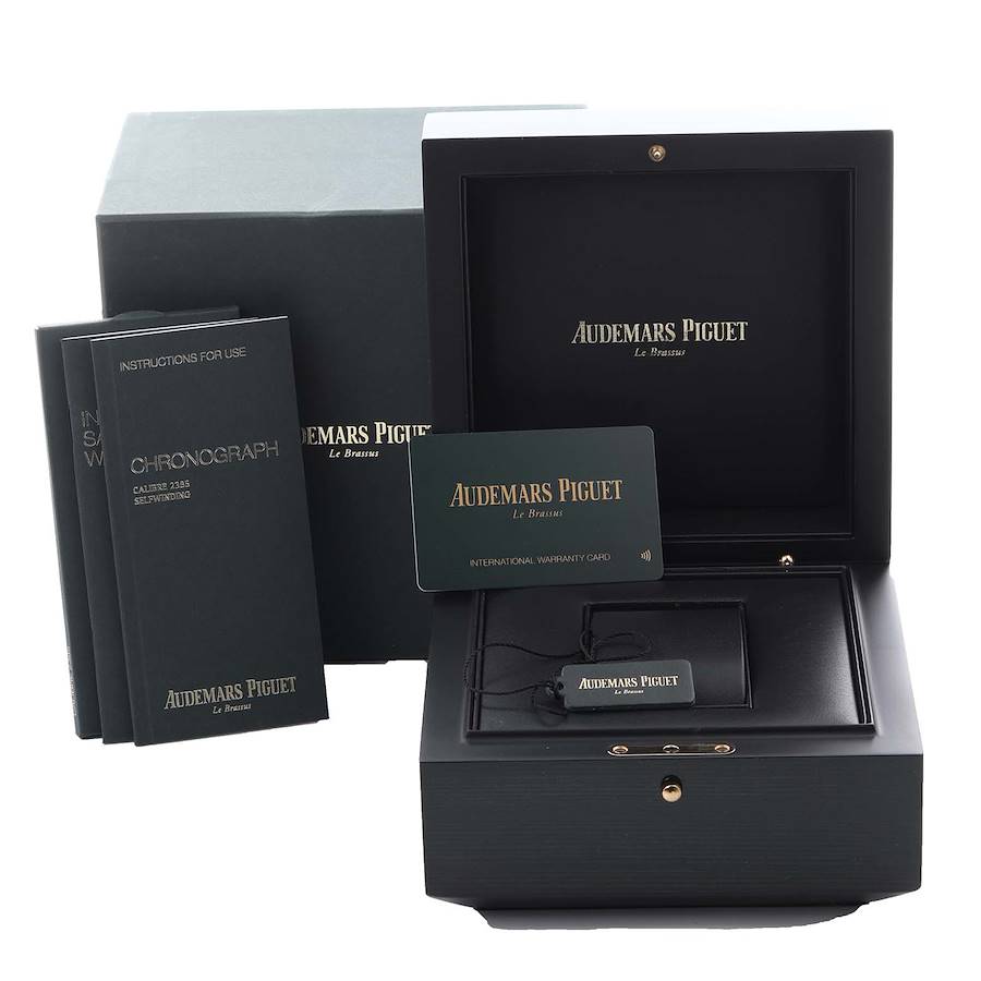 Audemars Piguet Royal Oak Blue Dial Rose Gold Chronograph Watch 26331OR