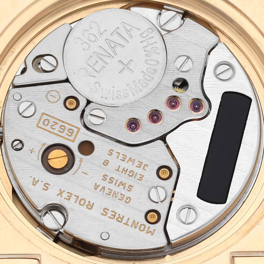Rolex Cellini Cestello Yellow Gold MOP Diamond Ladies Watch 6311