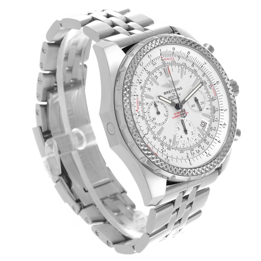 Breitling Bentley Motors Silver Dial Steel Chronograph Watch A25362