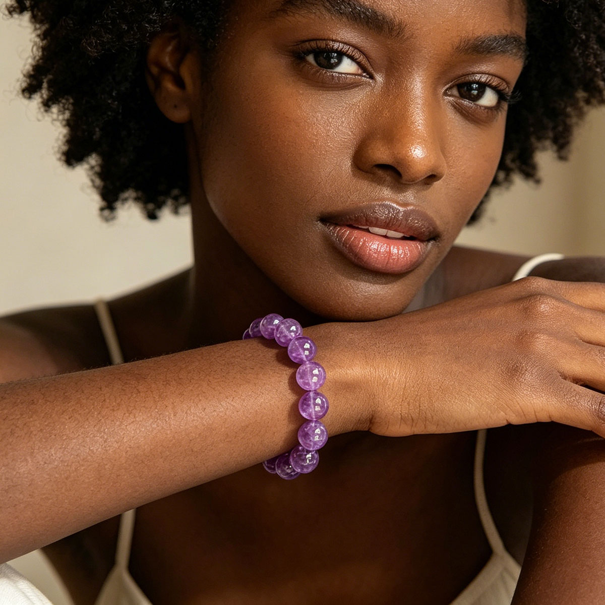 Premium Amethyst Clarity & Intuition Healing Bracelet