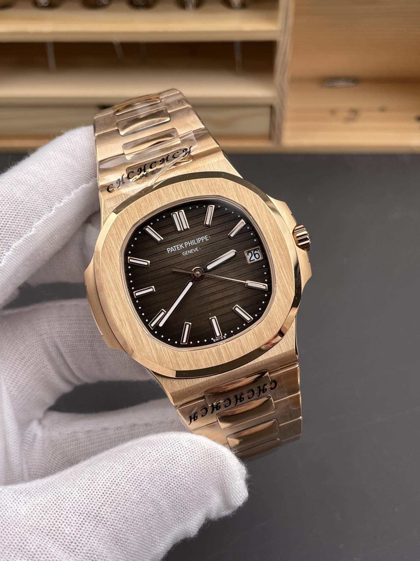 Nautilus 5711 Rose Gold Brown Dial