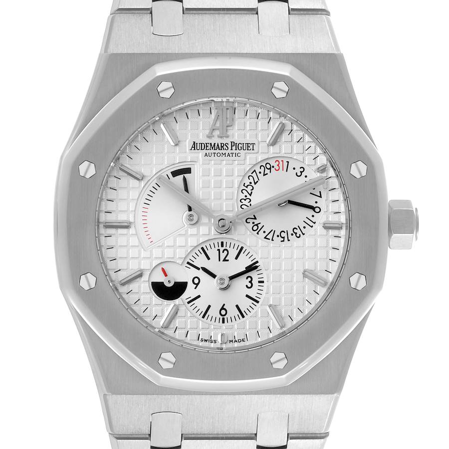 Audemars Piguet Royal Oak Dual Time Power Reserve Mens Watch 26120ST