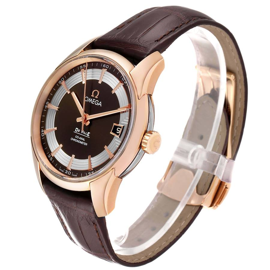 Omega DeVille Hour Vision Rose Gold Mens Watch 431.63.41.21.13.001 Unworn