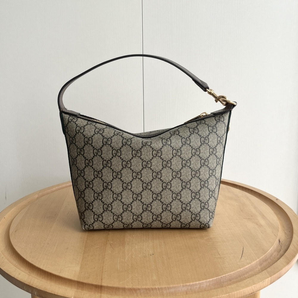 Gucci Gg Ophidia Super Mini Shoulder Bag Beige And Ebony 20Cm 795170 96Iwg 8745