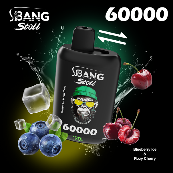 Bang Stoll 60K Puffs 2-in-1 Prefilled Vape Device - Dual Flavour, Rechargeable, 650mAh
