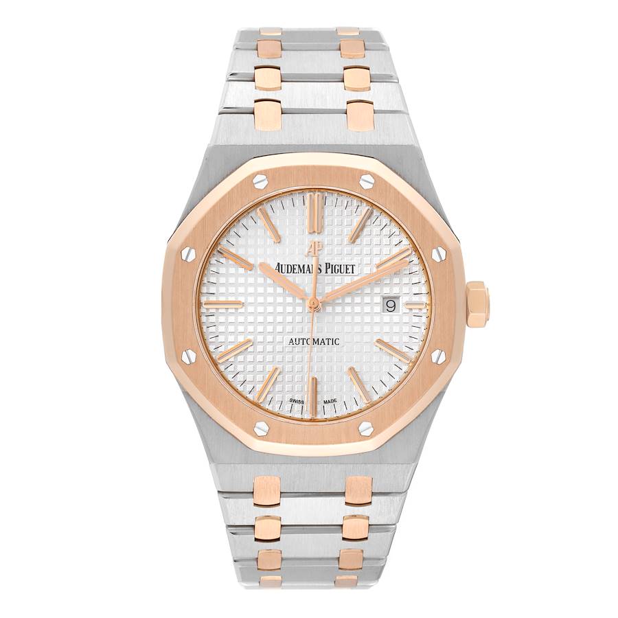 Audemars Piguet Royal Oak Steel Rose Gold Mens Watch 15400SR
