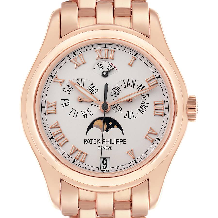 Patek Philippe Annual Calendar Moonphase Rose Gold Mens Watch 5036