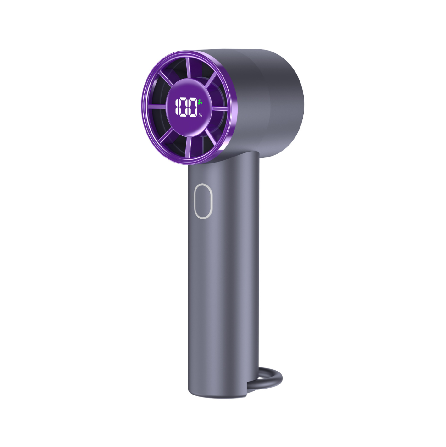Pocket Size Mini Handheld Turbo Fan, Quiet Wireless Fan with Hanging Loop