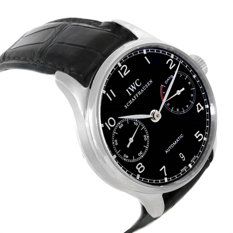 IWC Portuguese Chrono 7 Day Power Reserve Mens Watch IW500109