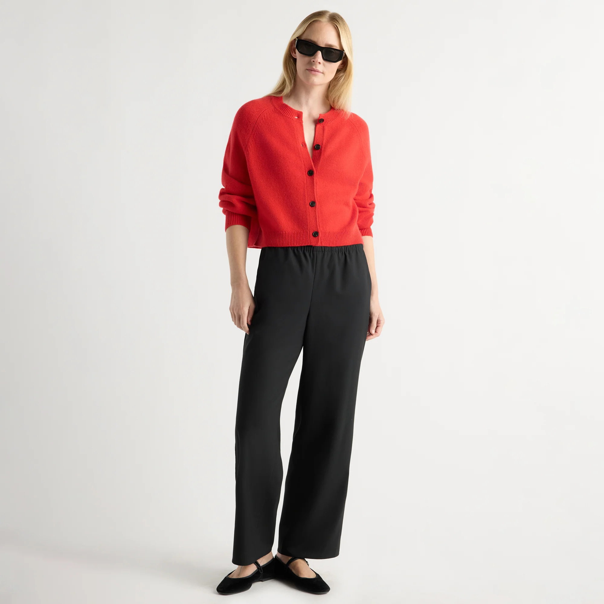 Ryder Wool-Blend Stretch-Waist Pant