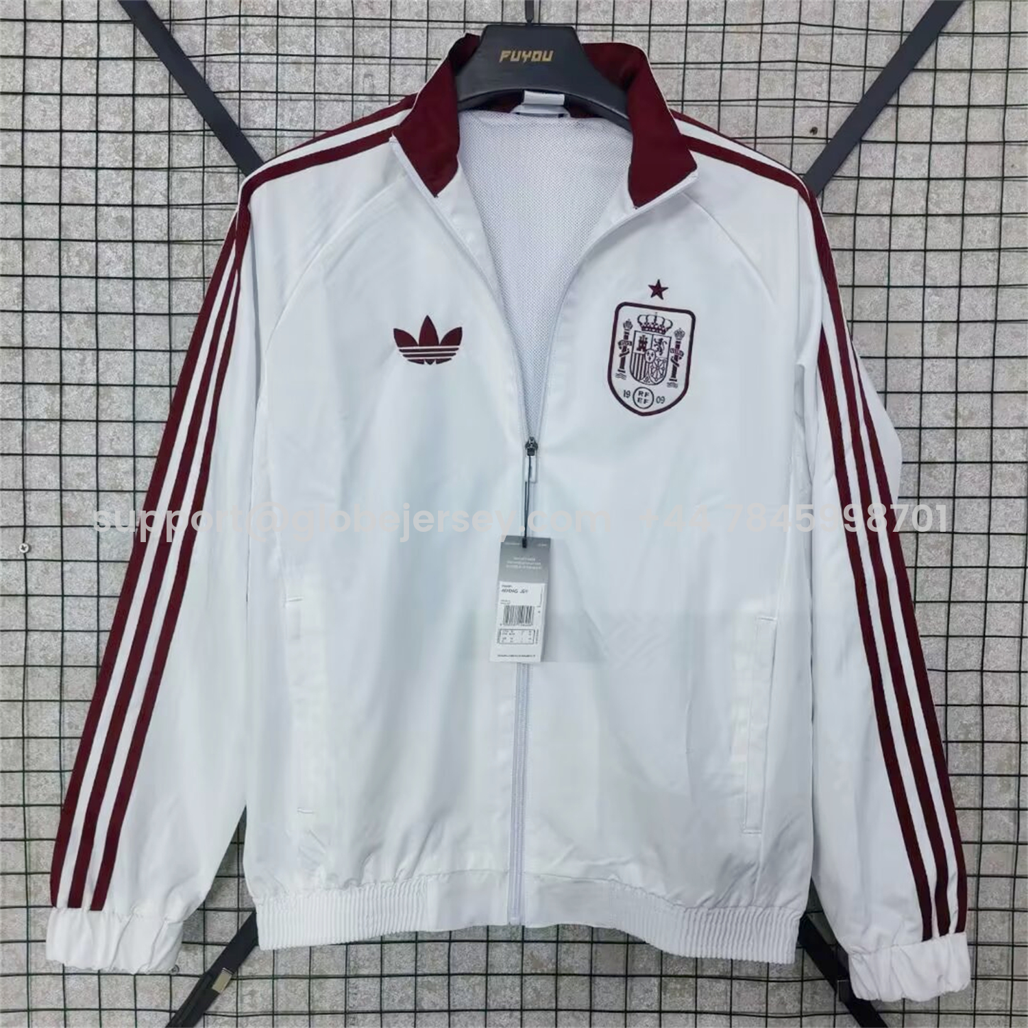 Spain 2026 Windbreaker Jacket - White
