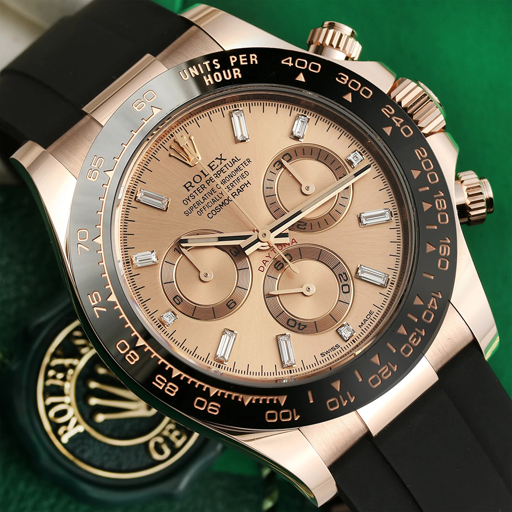 Rolex Daytona Sundust Dial 40mm Everose gold Oysterflex Strap 116515ln-0061