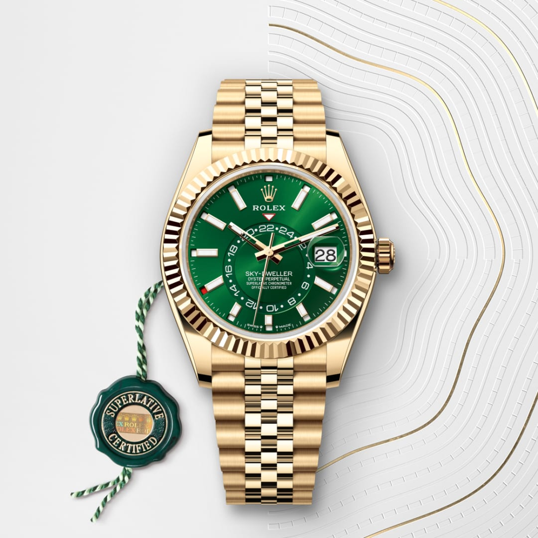 2025 NEW Rolex Sky-Dweller Oyster, 42 mm, yellow gold M336938-0008