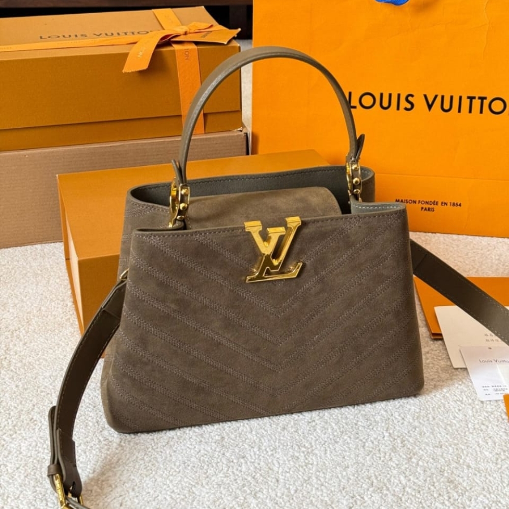 Louis Vuitton Capucines BB Bag Dark Brown 27Cm